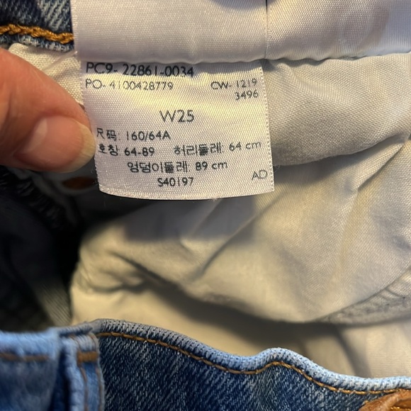 Levi’s Premium Wedgie Button Fly Jeans Size 25 - Picture 13 of 16